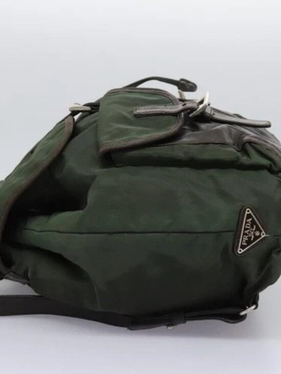 PRADA Backpack Nylon Khaki Auth bs23722 main image 15